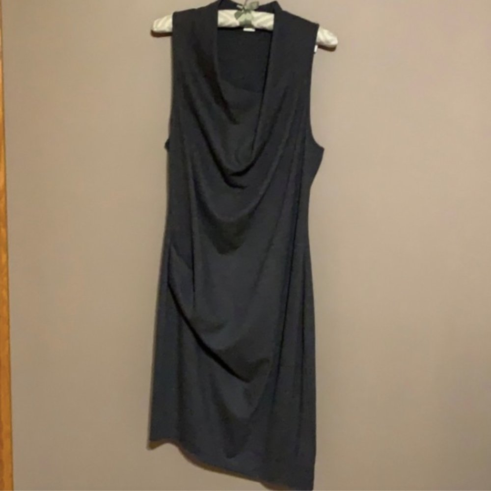 Helmut Lang grey sleeveless dress, sz Large, gray